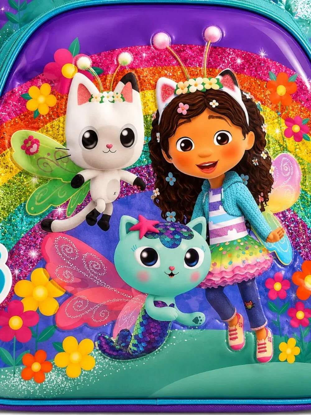 Dream Works Gabby's Dollhouse Fairylandia Kids Backpack for Girls, Lightweight